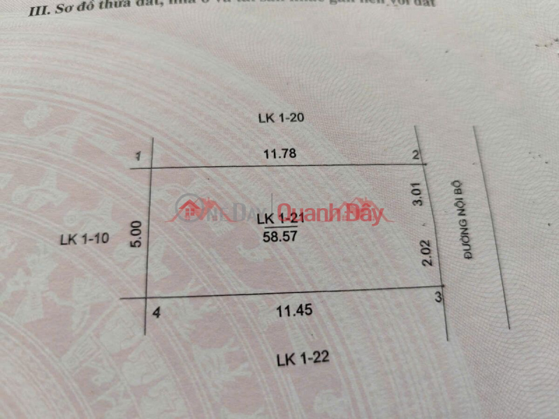 đ 10 triệu | CHÍNH CHỦ BÁN LÔ ĐẤT SÁT NGAY KHU ĐẤU GIÁ 58,57M TẠI ĐẠI YÊN-CHƯƠNG MỸ-HÀ NỘI