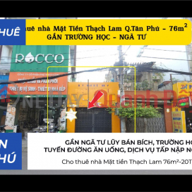 House for rent on Thach Lam street, 76m² - 20 million VND - NEAR SCHOOLS AND INTERSECTIONS _0