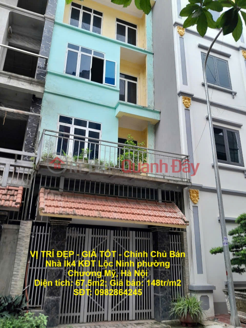 VỊ TRÍ ĐẸP - GIÁ TỐT - Chính Chủ Bán Nhà lk4 KĐT Lộc Ninh phường Chương Mỹ, Hà Nội _0