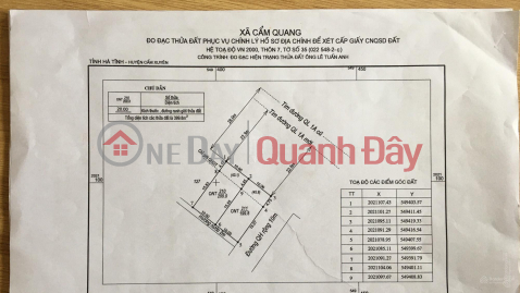 CHÍNH CHỦ CẦN BÁN 2 LÔ Đất LIỀN KỀ MẶT TIỀN Tại Đường Quốc lộ 1A, Xã Cẩm Quang, Cẩm Xuyên, Hà Tĩnh _0