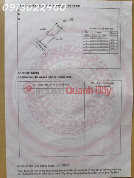 đ 1.3 Billion, TRANSFER OF LAND PLOT OF 227M2 IN TU PHU COMMUNE, THANH THUY DISTRICT, PHU THO PROVINCE