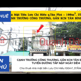 House for rent on Luu Chi Hieu street frontage, 100m², 3 FLOORS, 21 million - NEXT TO INDUSTRY AND TRADE SCHOOL _0