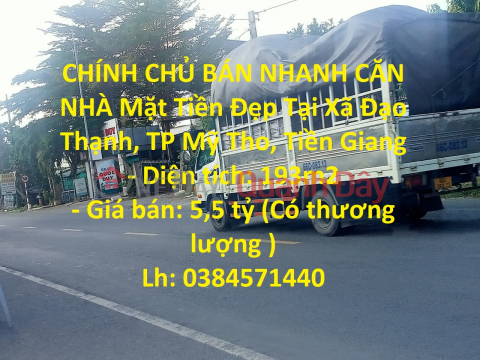 GENUINE SELLING QUICKLY A HOUSE With Beautiful Fronts In Dao Thanh Commune, My Tho City, Tien Giang _0