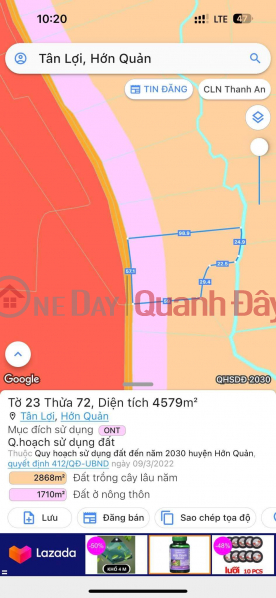Property Search Vietnam | OneDay | | Niêm yết bán | Sỉ 10 lô mặt tiền bê tông HLLG 18m gần ngay cổng khu du lịch thác số 4, Bình Phước giá chỉ 250tr/lô