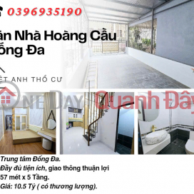 House for sale on Hoang Cau Street, Two-sided house, near the lake, 57mx5T, Price: 10.5 billion, Contact: 0396935190. _0