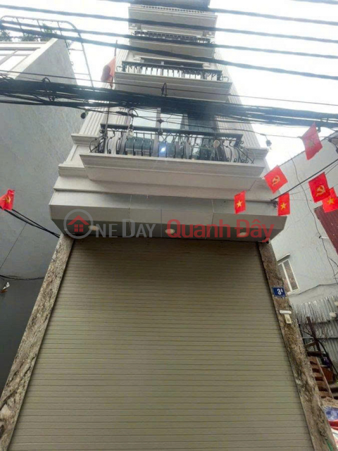 NEW HOUSE FOR SALE - CORNER LOT - 6 FLOORS, CAR ACCESS. Thuong Thanh Street, 45m2, Price 13.3 billion VND. Long Bien District, Hanoi. _0