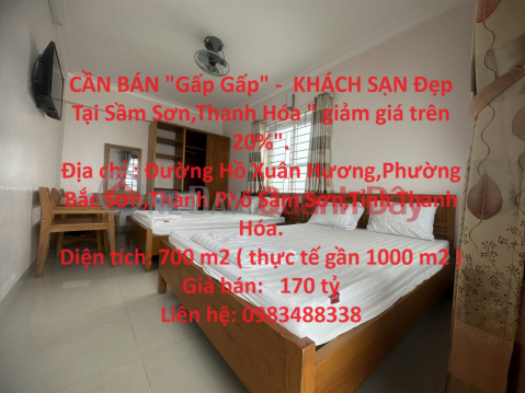 FOR SALE "Urgently" - Beautiful HOTEL In Sam Son, Thanh Hoa "discount over 20%". _0