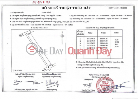 LAND OWNED BY THE OWNER - GOOD PRICE - Garden Land for Sale in Soc Son - LARGE AREA - NEAR MAIN ROAD _0