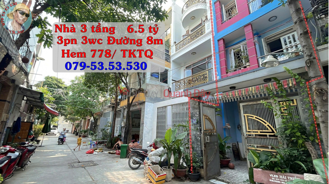Owner sells beautiful 3-storey house, 8m internal road, car access to the door - near Go Xoai market, church, Sacombank, away Sales Listings