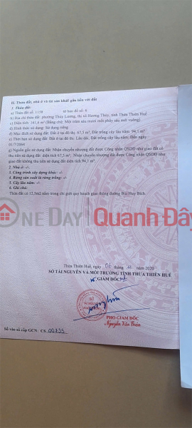 Property Search Vietnam | OneDay | Nhà ở, Niêm yết bán | ĐẤT VỊ TRÍ ĐẸP – CHÍNH CHỦ CẦN BÁN Đất Tại Đường Bùi Huy Bích, Phường Phú Bài, Hương Thủy, TT. Huế.