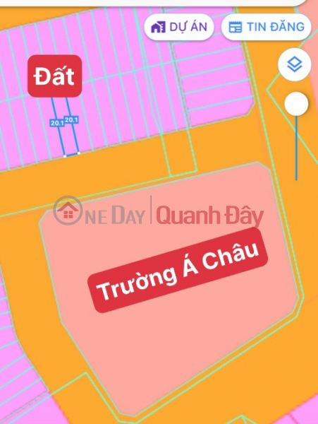 Bán Đất đường N5 khu D2D Thống Nhất, đối diện cổng trường Á Châu Niêm yết bán