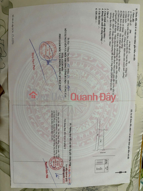 PRIME LAND – GREAT PRICE – OWNER NEEDS TO SELL URGENTLY In Dat Do Town, Dat Do District, Ba Ria – Vung Tau _0