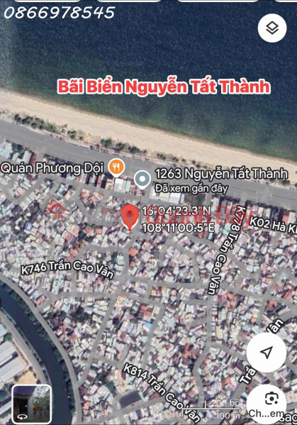 Land for sale with house at Tran Cao Van, Da Nang City - Price reduced by 100 million from 3 billion 250 to 3150 million | Vietnam, Sales đ 3.15 Billion