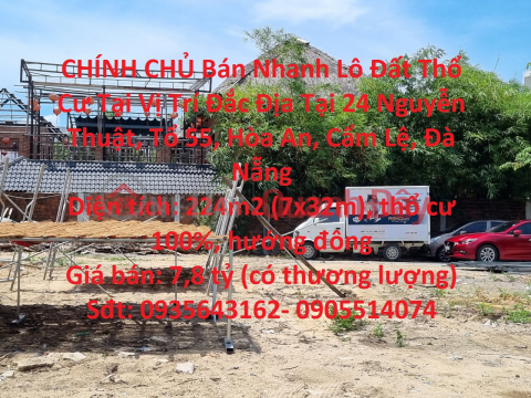 CHÍNH CHỦ Bán Nhanh Lô Đất Thổ Cư Tại Vị Trí Đắc Địa Tại Cẩm Lệ - Đà Nẵng _0