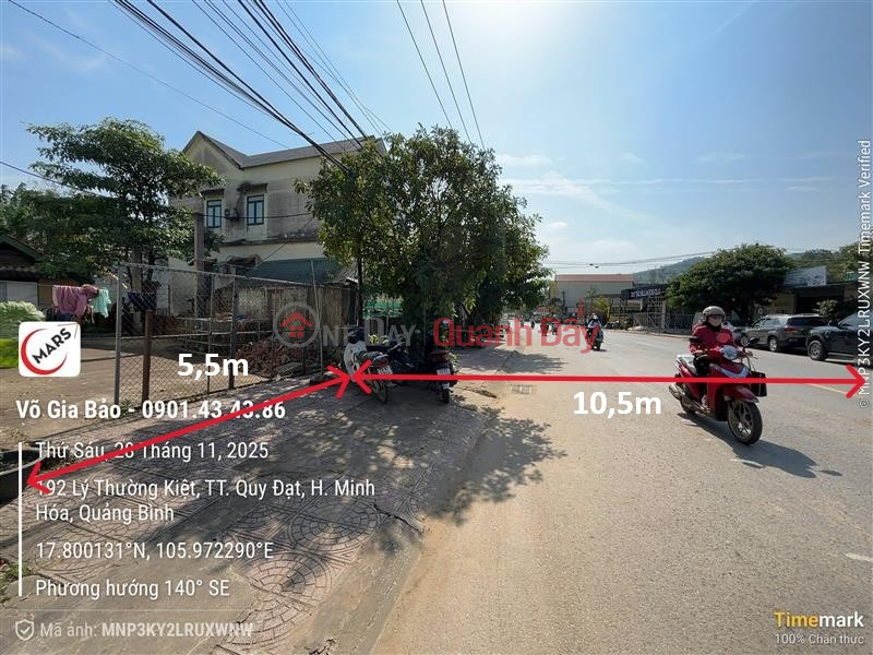 Bán đất MT QL12A thị trấn Quy Đạt Huyện Minh Hóa. Niêm yết bán