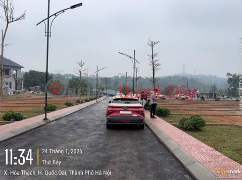 Em cần nhanh lô đất DT 101.7m full thổ cư MT 9m - Vị trí đẹp tại Phú Cát, Hòa Lạc, Hà Nội _0