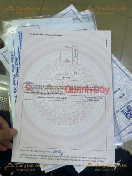 A 126m2, 3-story house - corner plot - very close to Chuc Son town, Chuong My district. | Vietnam, Sales | đ 10 Million