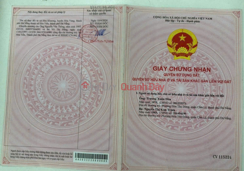 Property Search Vietnam | OneDay | Nhà ở, Niêm yết bán ĐẤT ĐẸP - GIÁ ĐẦU TƯ - CẦN BÁN ĐẤT 2 MẶT TIỀN – Khu tái định cư Hòa Khương, Hòa Vang, TP.Đà Nẵng