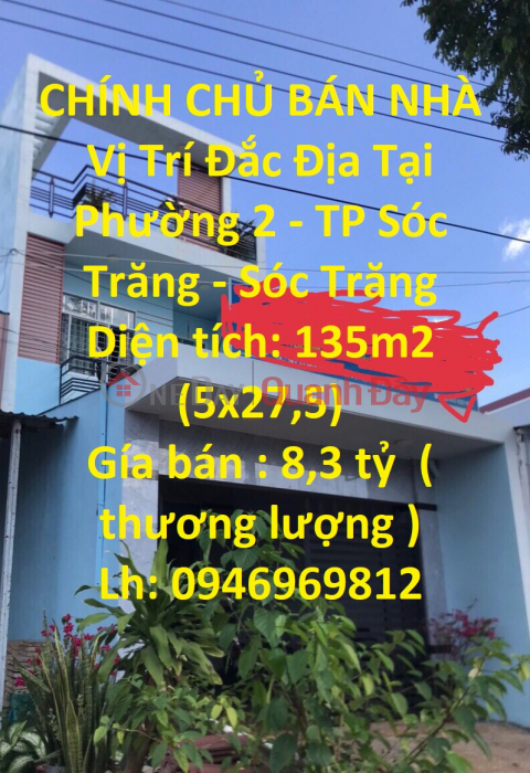 HOUSE FOR SALE GENUINE HOME Location Prime Location In Ward 2 - Soc Trang City - Soc Trang _0