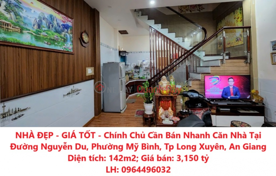 BEAUTIFUL HOUSE - GOOD PRICE - Owner Needs to Sell House Quickly in My Binh Ward, Long Xuyen City, An Giang Sales Listings