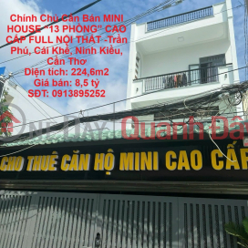 Chính Chủ Cần Bán MINI HOUSE “13 PHÒNG” CAO CẤP FULL NỘI THẤT -Trần Phú, Cái Khế, Ninh Kiều, Cần Thơ _0