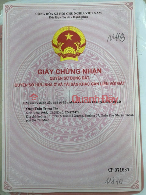 HOT HOT - NEED TO SELL LAND LOT AT Rung Sen Hamlet, My Hanh Bac Commune, Duc Hoa District, Long An Province. _0
