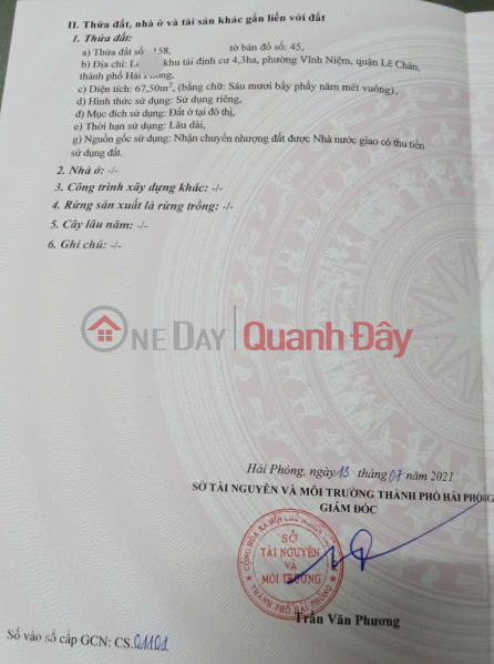 đ 8 tỷ | Nhà mặt đường Bùi Viện gần bến xe Vĩnh Niệm, 68m 3 tầng, giá 8 tỉ