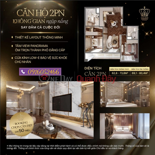 Property Search Vietnam | OneDay | Residential, Sales Listings | LIVING LUXURY - LIVING LUXURY at Golden Crown Hai Phong