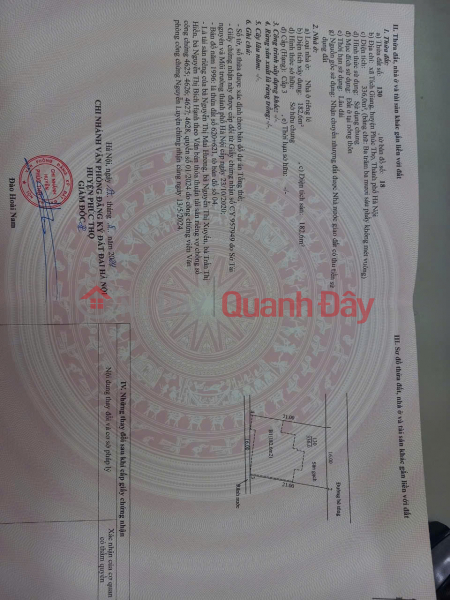 đ 11 Billion, OWNER URGENTLY SELLING VIP VILLA WITH GARDEN, 336m2 - Prime location in Tich Giang, Phuc Tho, Hanoi