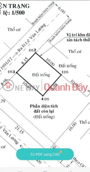 Property Search Vietnam | OneDay | Residential, Sales Listings | FREE CONSTRUCTION LAND 8.15 * 10 6M ALWAYS FOR SALE 3 TY 2 IN NHA BE