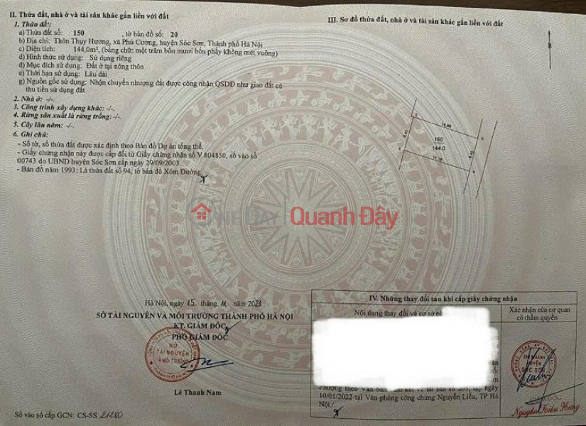Property Search Vietnam | OneDay | Nhà ở, Niêm yết bán Chính chủ bán nhà 5 tầng ngõ Đồng Tâm, thôn Thuỵ Hương - Phú Cường, 144m2 full sổ đỏ,