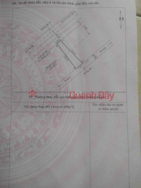 Owner needs to sell Land Lot on Highway 37 (road to mineral spring) - Kim Phu Commune - Tuyen Quang City. _0