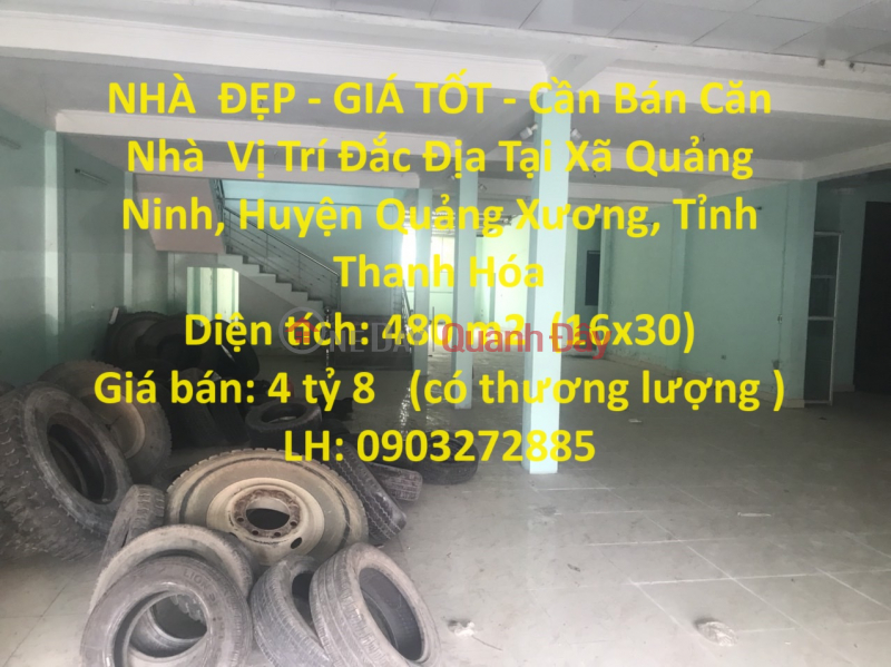 NHÀ ĐẸP - GIÁ TỐT - Cần Bán Căn Nhà Vị Trí Đắc Địa Tại Xã Quảng Ninh, Huyện Quảng Xương, Tỉnh Thanh Hóa Niêm yết bán