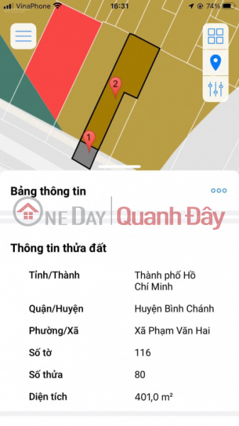 Property Search Vietnam | OneDay | Residential Sales Listings | House for sale on Tran Van Giau street, 342m2 residential land, price 18 billion, contact 0938 703545