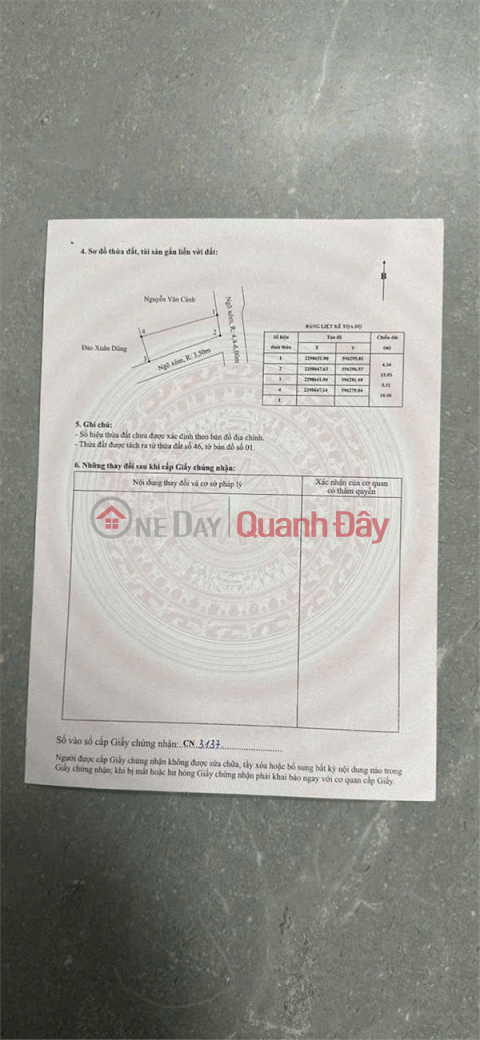 LÔ GÓC LẠNG CÔN – NỞ HẬU – GIÁ HIẾM CHỈ 1,6X TỶ ZALO 0567 222 555 _0