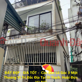 BEAUTIFUL LAND - GOOD PRICE - Need to Sell Corner Lot with 3 Open Sides, Prime Location in Di Trach, Hoai Duc, Hanoi _0