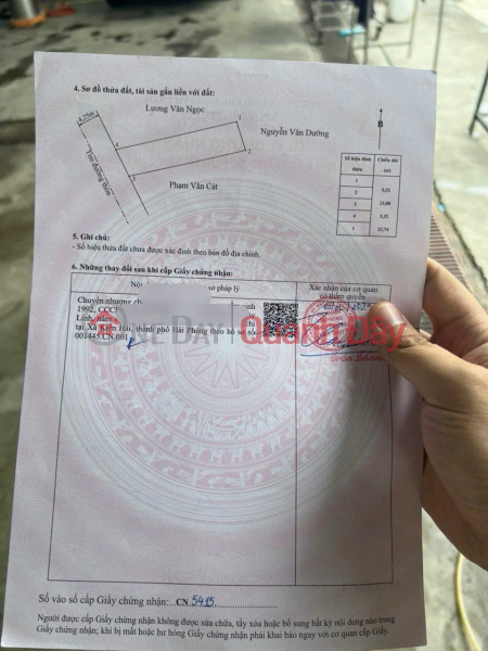 RARE OPPORTUNITY ON ROAD 2, LANG CON COMMUNE – DONG PHUONG – KIEN THUY DISTRICT, 126.7M2, PRICE ONLY 2X MILLION VND\\/M2. ZALO 0567 222 555 Sales Listings