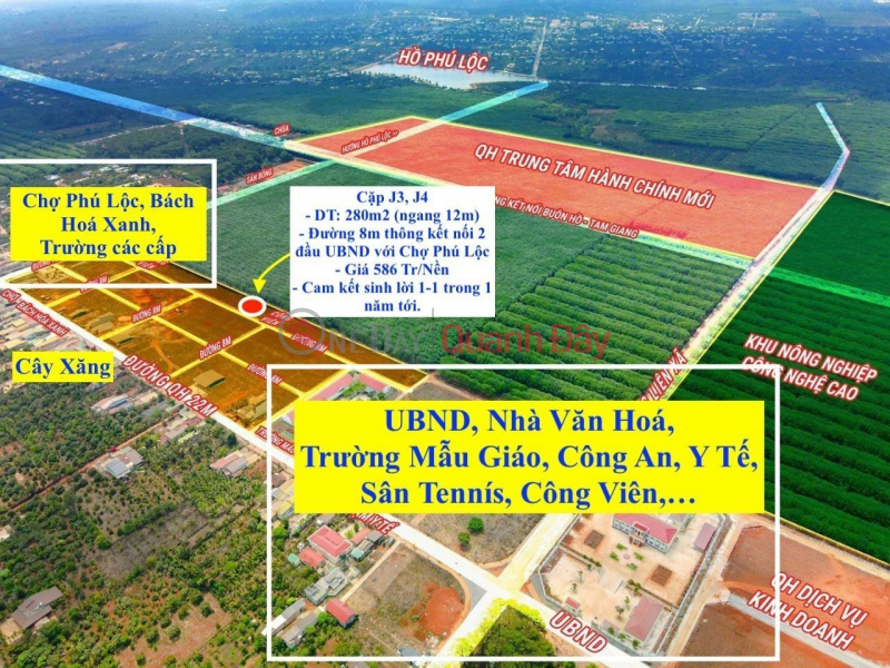 Trung tâm kinh tế, hành chính mới huyện Krong Năng Niêm yết bán