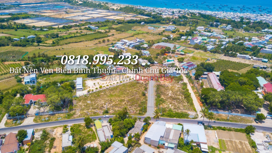 Binh Thuan Beach Land for Sale, Investment Price Only 7xx Million, 100% Real Estate Book Ready to Transfer Name on the Day Sales Listings