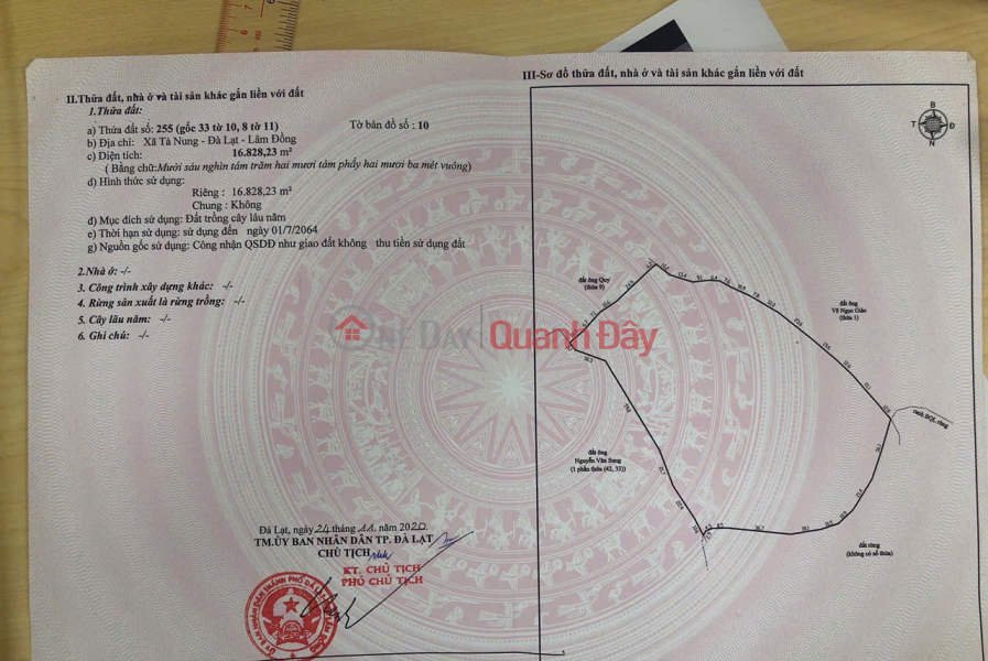 Property Search Vietnam | OneDay | Residential | Sales Listings BEAUTIFUL LAND - GOOD PRICE - OWNER NEEDS TO SELL QUICKLY 1.4Ha LAND Ta Nung, Da Lat, Lam Dong