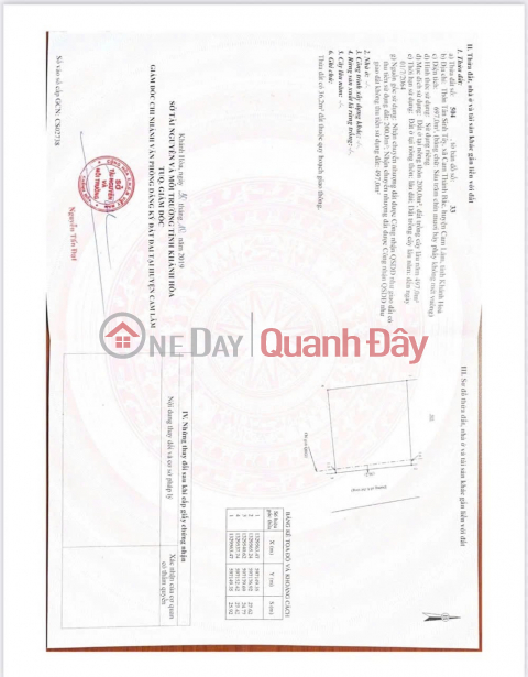 ĐẤT ĐẸP - GIÁ TỐT - Bán GẤP Lô Đất Tiềm Năng Xã Cam Thành Bắc, Cam Lâm, Khánh Hòa _0