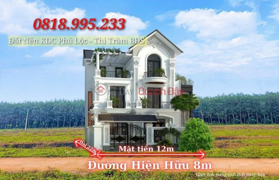 Cạnh Chợ Phú Lộc - Đăk Lăk Bán Cặp Biệt Thự Đẳng Cấp 264m2 Với Giá Chỉ Từ 6xxTR Niêm yết bán