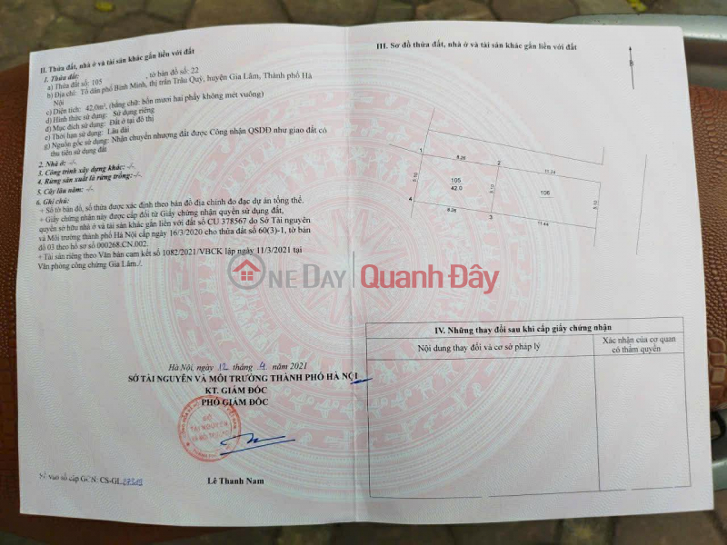 Property Search Vietnam | OneDay | Nhà ở | Niêm yết bán | CẦN BÁN 42 M BÌNH MINH - GIA LÂM, GIÁ NHỈNH 5 TỶ, LH 0985865658