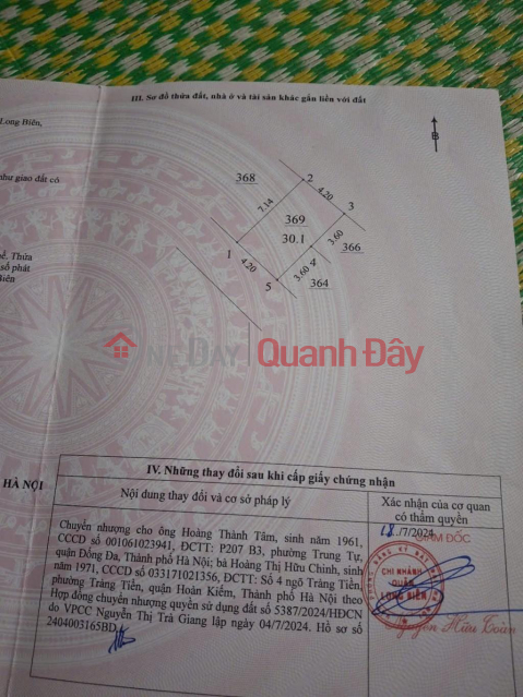 Bán đất ngõ 466 Ngô Gia Tự, phân lô oto 7c vào nhà nhỉnh 5 tỷ còn TL. LH 0936123469 _0