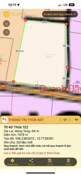 Property Search Vietnam | OneDay | Residential, Sales Listings, FOR SALE CORNER Plot with 2 SURFACES OF EARTH IN AR TAN MAN VILLAGE, AR CITY, MANG YANG DISTRICT, GIA LA PROVINCE