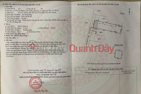 NHÀ VỊ TRÍ ĐẸP GIÁ TỐT CHÍNH CHỦ CẦN BÁN NHÀ TẠI Phường 14, Quận Gò Vấp _0