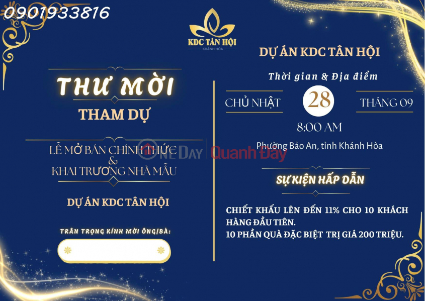 Đầu Tư Đất Nền Tân Hội – Tham Gia Sự Kiện 28/9 Nhận Quà Hấp Dẫn Niêm yết bán