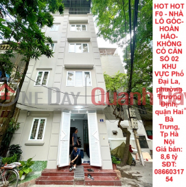 HOT HOT F0 - CORNER HOUSE - PERFECT - NO UNIT NUMBER 02 IN AREA Dai La Street, Thong Nhat Alley _0