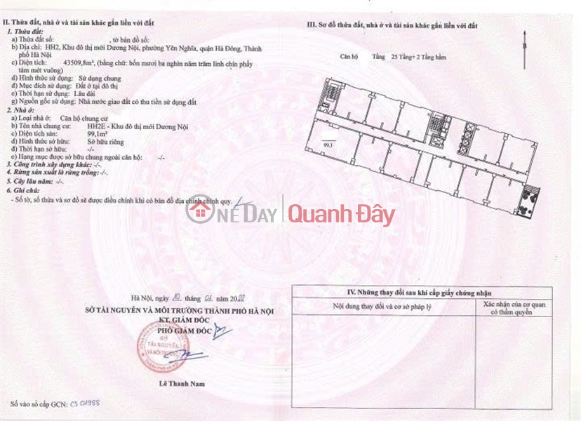 Property Search Vietnam | OneDay | Nhà ở, Niêm yết bán, CĂN HỘ TIỆN ÍCH - GIÁ TỐT BÁN NHANH căn chung cư HH2 khu đô thị mới Dương Nội, quận Hà Đông HN