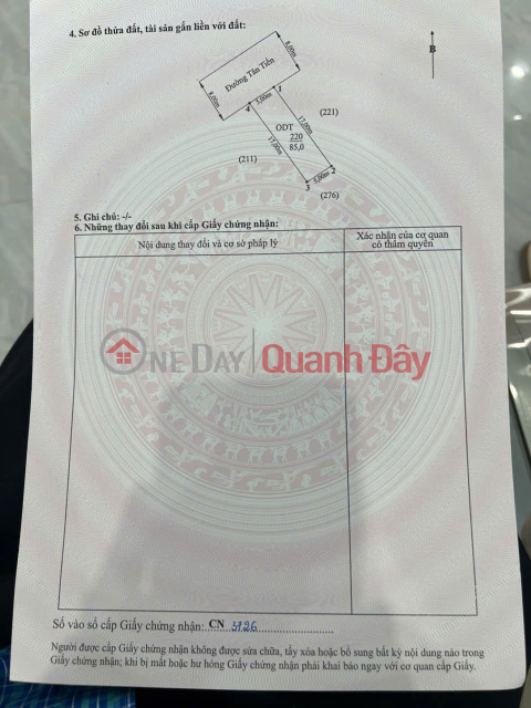 LAND PLOT IN TAN THANH STREET – BRANCH 2 BUI PHO – PRICE 2.X BILLION VND, DENSELY POPULATED RESIDENTIAL AREA. ZALO 0567 222 555 _0